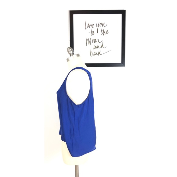 Show me your mumu tank top medium blue blouse - Picture 3 of 5